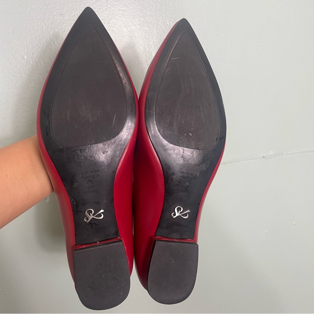 Antonia Saint New York Red Jane Autumn Flat Comfort Leather Size 9.5 - Picture 8 of 9